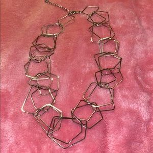 Light airy silver summer necklace